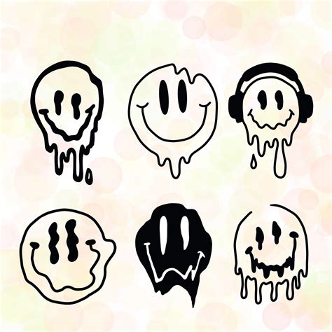Smiley Face Svg Smiley Face Dripping Svg Smiley Face Png Etsy Schweiz