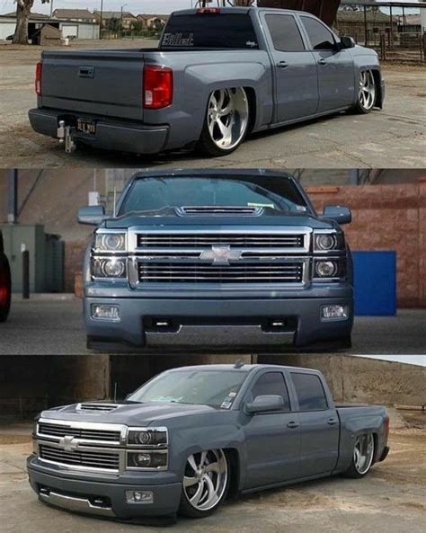 Pin By The Hussle Way On Crewcab Chevy Trucks Lowered Dropped Trucks