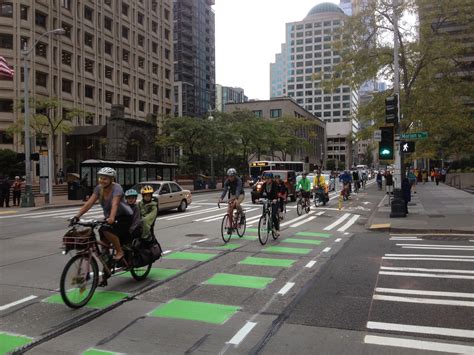 The New 2nd Ave Bike Lane Revolutionizes Biking Downtown Seattle Bike