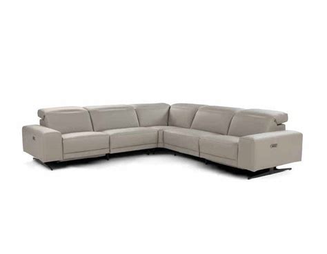 Dario Italian Leather Reclining Modern Sectionals Contemporary Sectionals