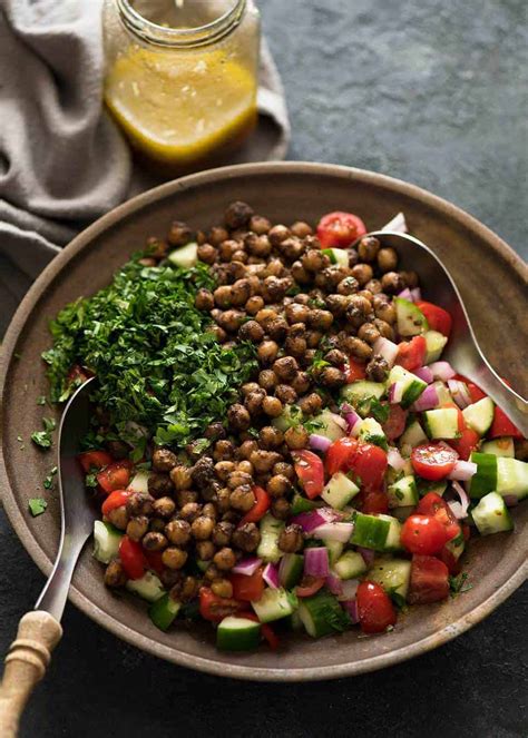 Middle Eastern Chickpea Salad Recipetin Eats