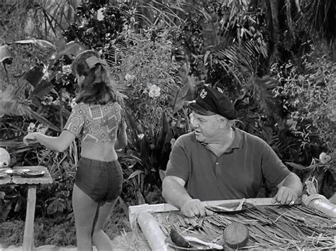 Skipper Caught Looking Gilligans Island Tina Louise Old Movie Stars