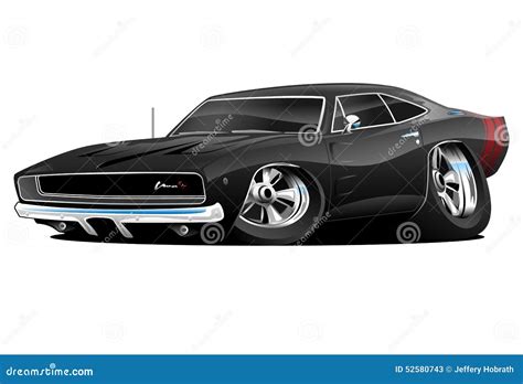 American Classic Muscle Car Cartoon Stock Illustration Image 52580743