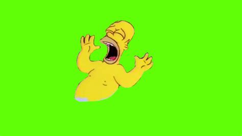 Homer Screaming Green Screen Youtube