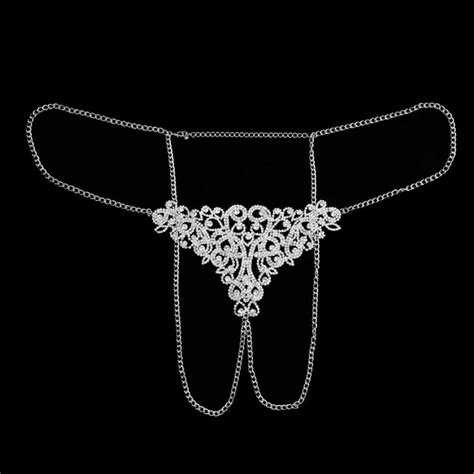 Sexy Body Chain Rhinestone Thong Bikini Jewellery For Women Etsy