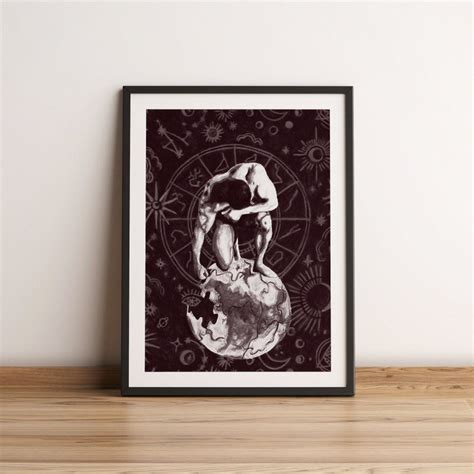 Atlas Male Nude Limited Edition Of A Naked Gay Art Print Full Etsy