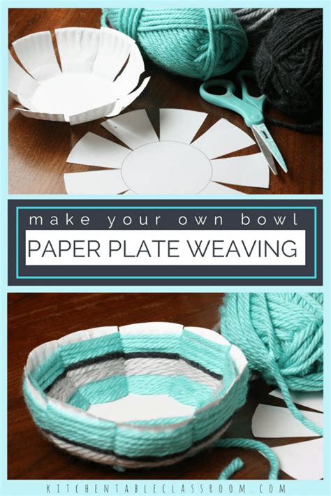 Create This Woven Bowl Using The Free Printable Template A Paper Plate
