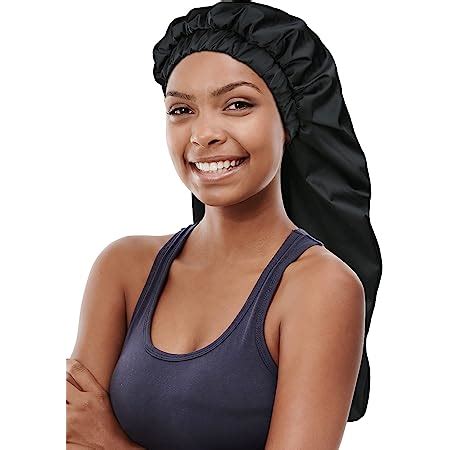 Amazon Com Kenllas Shower Cap For Women Large Shower Cap Adjustable