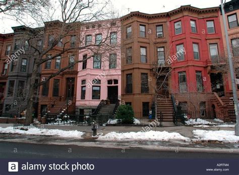 Brownstones In Prospect Heights Brooklyn New York City Stock Photo