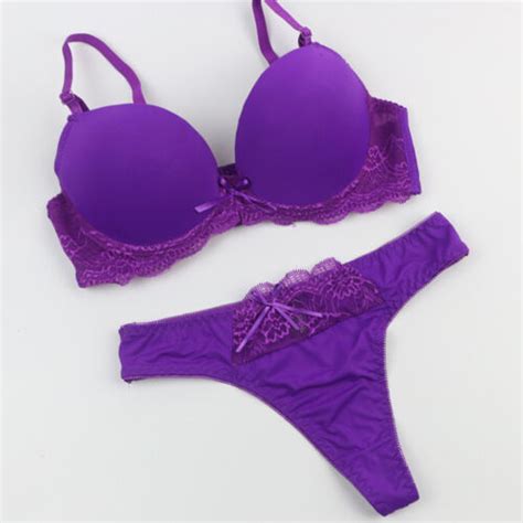 32 44 A B C D Dd E Cup Us Womens Sexy Lingerie Set Push Up Bra Sets And Panties Ebay