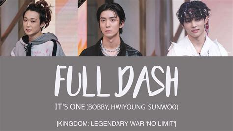 Its One Bobby Hwiyoung Sunwoo Full Dash Kingdom Legendary War