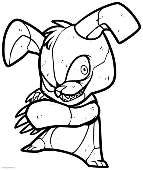 Five Nights At Freddys Bonnie Coloring Pages Five Nights At Freddys