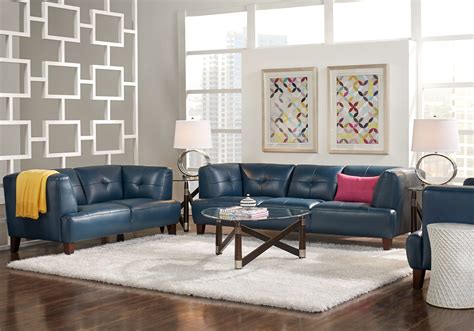 20 Blue Leather Sofa Living Room Ideas Decoomo
