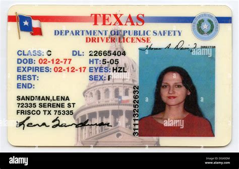 Texas State Driver License All Informationdata Has Been Altered
