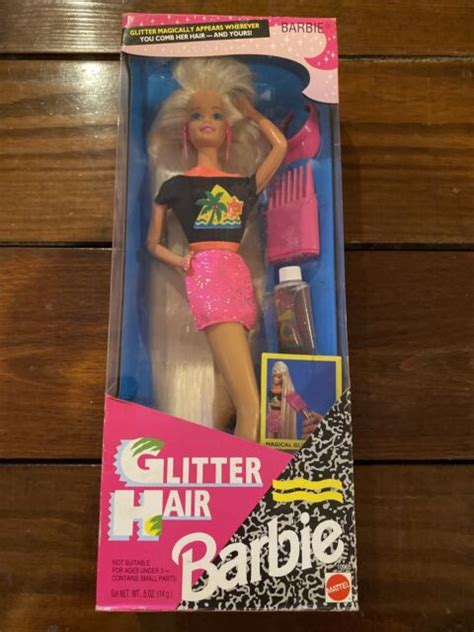 Glitter Hair Blonde 1993 Barbie Doll For Sale Online Ebay