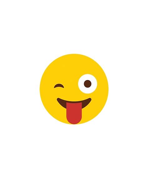 Tongue Poke Emoji By Cendav Redbubble