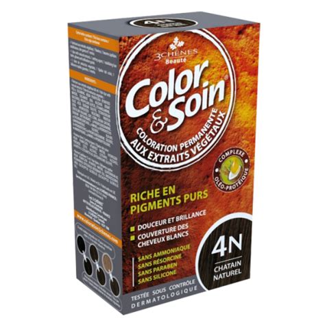 COLOR & SOIN HAIRCARE - COLOR & SOIN 4N NATURAL BROWN ...