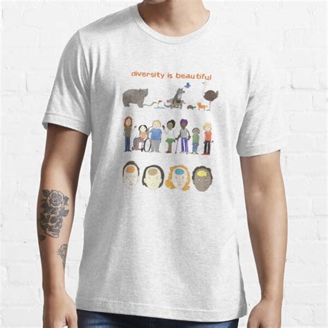 Diversity Is Beautiful T Shirt For Sale By Idrawhumans Redbubble