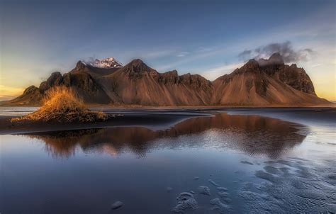 Wallpaper Mountains Iceland Iceland Vestrahorn Images For Desktop