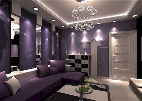 Romantic Purple Living Room Design Ideas For Young Couple 25 Best