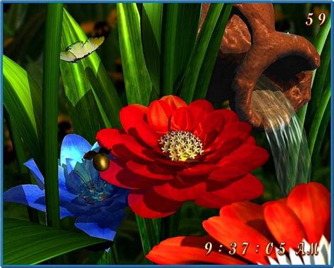 Garden Flowers 3d Screensaver Download Screensaversbiz