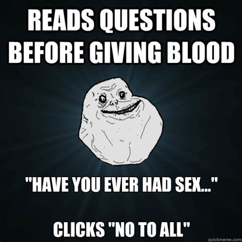 Reads Questions Before Giving Blood Have You Ever Had Sex Clicks