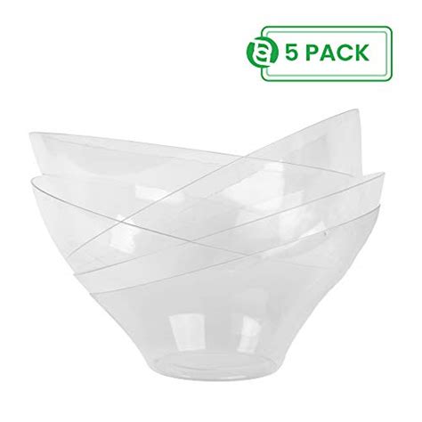 Posh Setting Clear Plastic Bowls For Parties Disposable Serving Bowls