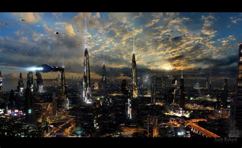 Futuristic City 4 By Rich35211 On Deviantart