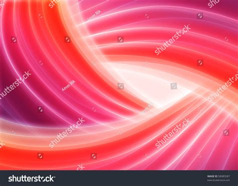 Red Blurry Waves And Curved Lines Background Stock Photo 58985587