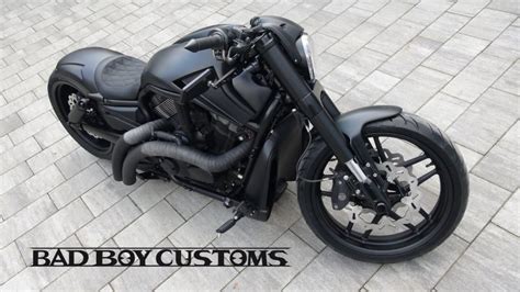 ⛔ Harley Night Rod Muscle Custom Mattblack By Bad Boy Customs