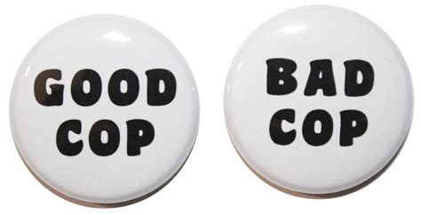 1 25mm good cop and bad cop button badges pins funny t ebay