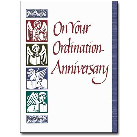 On Your Ordination Anniversary Ordination Anniversary Card Best