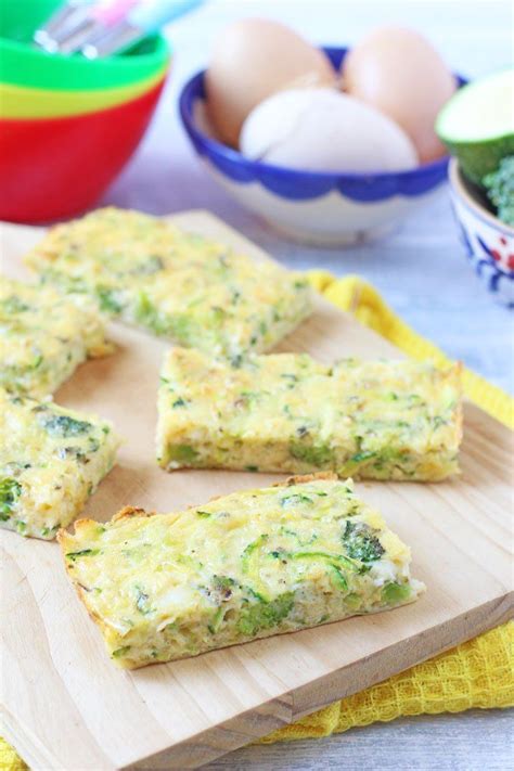 How to cook broccoli for baby food. Broccoli & Cheese Frittata Fingers - My Fussy Eater | Easy ...