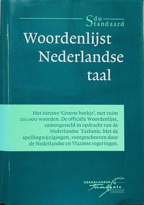 Woordenlijst Nederlandse Taal Taalunie P Nicusbibliotheek