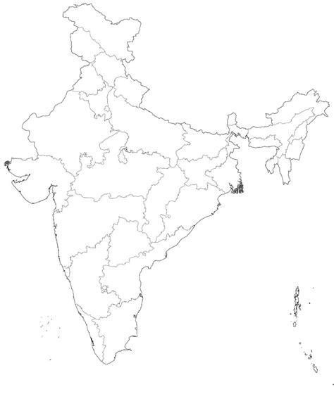 India Outline Map India Blank Map India Political Map Outline Political Map Of India Hd Phone
