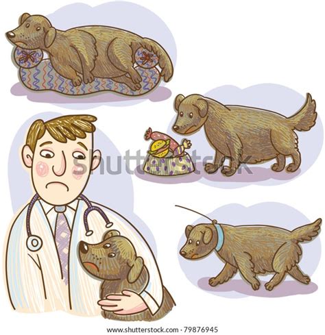 Fat Dog Doctor Stock Vector Royalty Free 79876945 Shutterstock