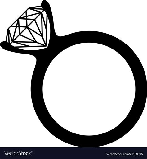 Engagement Ring Royalty Free Vector Image Vectorstock