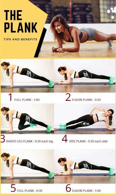 The Plank Tips And Benefits Plank Workout Full Body Workout Workout