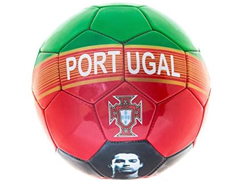 Cr7 Soccer Ball Cristiano Ronaldo Portugal 32 Panels Red Green Official