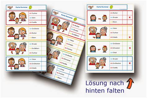 Zu allen produkten der reihe. Grundschule Arbeitsblätter: Familie - DaZ Material ...