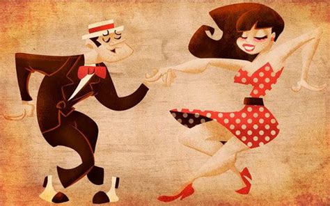 Retro Style And Vintage Illustrations Swing Dance Dance Art Swing Dancing