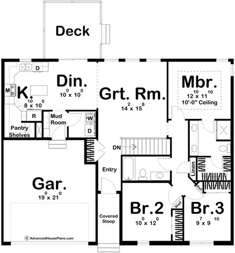 Small Ranch Style House Plans With Open Floor Plan Floor Roma