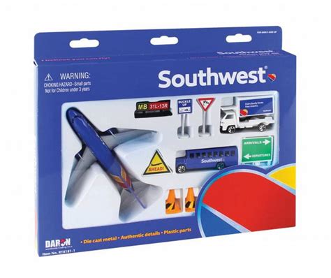 Southwest Airlines Playset Blue Daron Rt8181 1 Diecast Model Toy