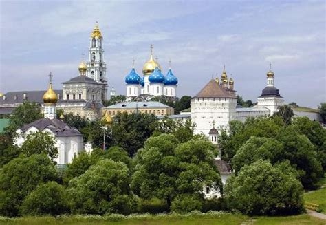 Sergiyev Posad The Holy Trinity Lavra Is The Most Important Monastery