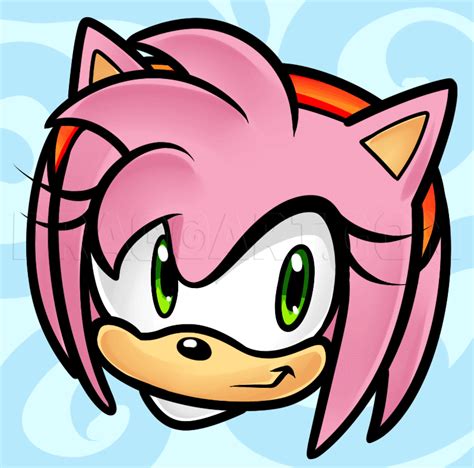 How To Draw Amy Rose Easy Amy Rose How To Draw Sonic Sonic Birthday