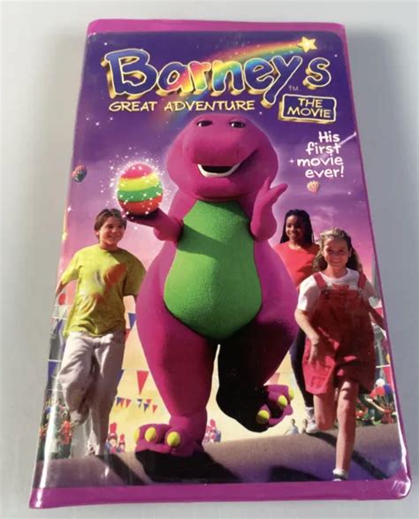 Barneys Great Adventure The Movie Vhs Video Tape 1998 Purple Dinosaur