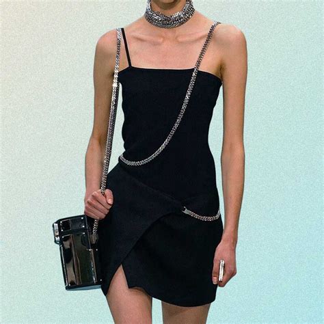 Black Aesthetic Sleeveless Sexy Mini Dress With Chain Goth Aesthetic Shop
