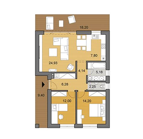 Floor and roof framing plans. Floor Plan 30 Sqm House Design 2 Storey