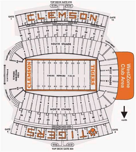 Memorial Stadium Clemson Seating Chart