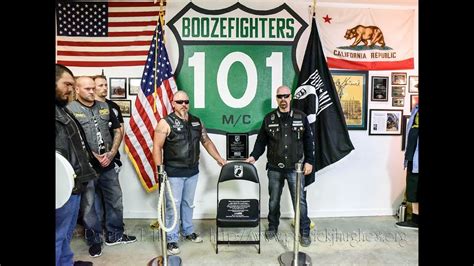 Boozefighters Motorcycle Club Dedicates Their Powmia National Chair Of